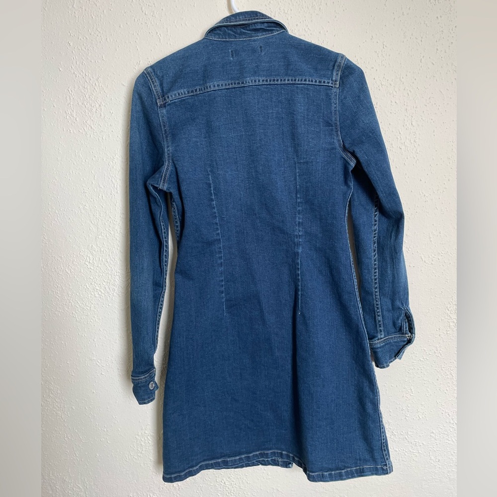 Dex Denim Snap Dress - Picture 6 of 7